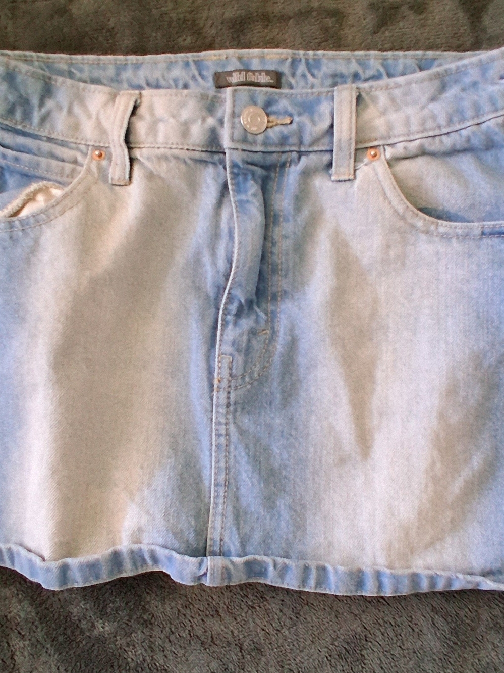 Wild Fable Light Blue Denim Skort